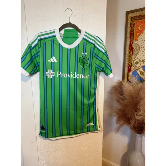 NWT, Adidas Men's Seattle Sounders FC 2024-2025 Anniversary Kit home jersey, XS - Picture 1 of 8